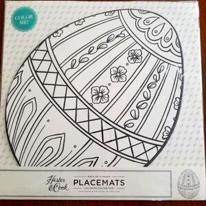 Hester & Cook Placemats "Coloring Easter Egg"